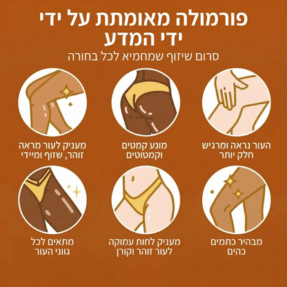 סרום סקין+ לשיזוף הגוף